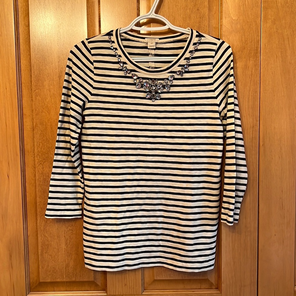 Striped J Crew tee